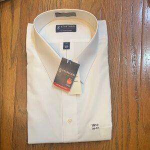 Stafford White Dress Shirt Classic Formal Attire